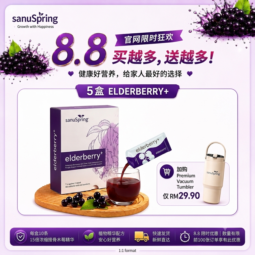 Bundle Set: Elderberry+ (3 BOX) + Mariglow+ (1 BOX)